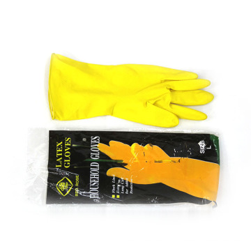 Латексные домашние перчатки (желтый)